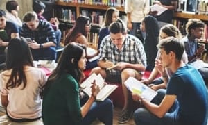 Students in a classroom